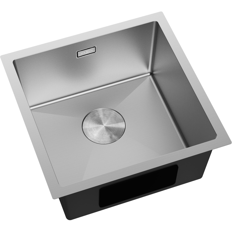 Mexen Trixo zlewozmywak stalowy 1-komorowy 440 x 440 mm, inox - 6413441000-01