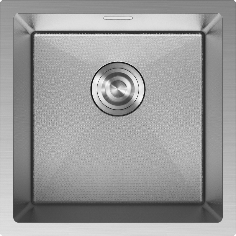 Mexen Trixo zlewozmywak stalowy 1-komorowy 440 x 440 mm, inox HC - 6413441000-01HC