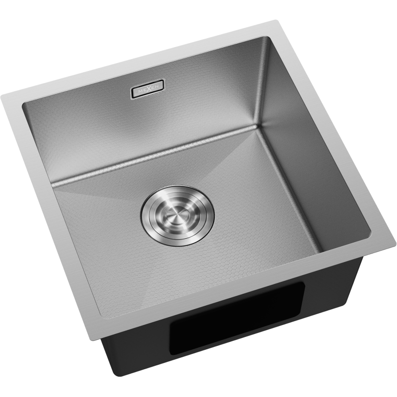Mexen Trixo zlewozmywak stalowy 1-komorowy 440 x 440 mm, inox HC - 6413441000-01HC