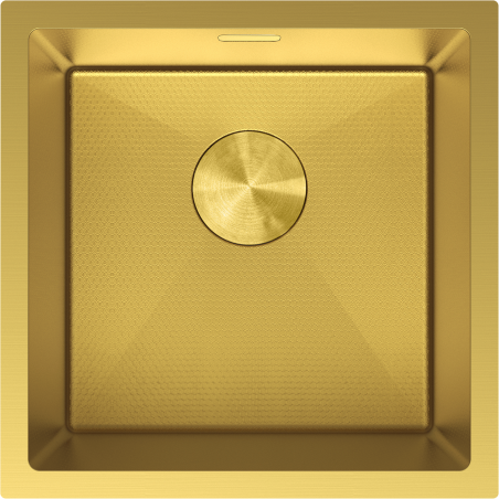 Mexen Trixo zlewozmywak stalowy 1-komorowy 440 x 440 mm, złoty HC - 6413441000-55HC
