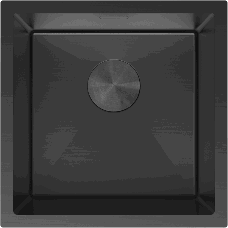 Mexen Trixo zlewozmywak stalowy 1-komorowy 440 x 440 mm, czarny - 6413441000-70