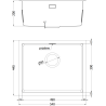 Mexen Trixo zlewozmywak stalowy 1-komorowy 540 x 440 mm, miedź - 6414541000-65