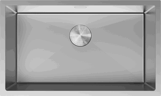 Mexen Trixo zlewozmywak stalowy 1-komorowy 750 x 440 mm, inox - 6415751000-01