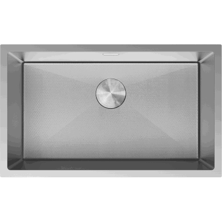 Mexen Trixo zlewozmywak stalowy 1-komorowy 750 x 440 mm, inox HC - 6415751000-01HC