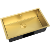 Mexen Trixo zlewozmywak stalowy 1-komorowy 750 x 440 mm, złoty - 6415751000-55