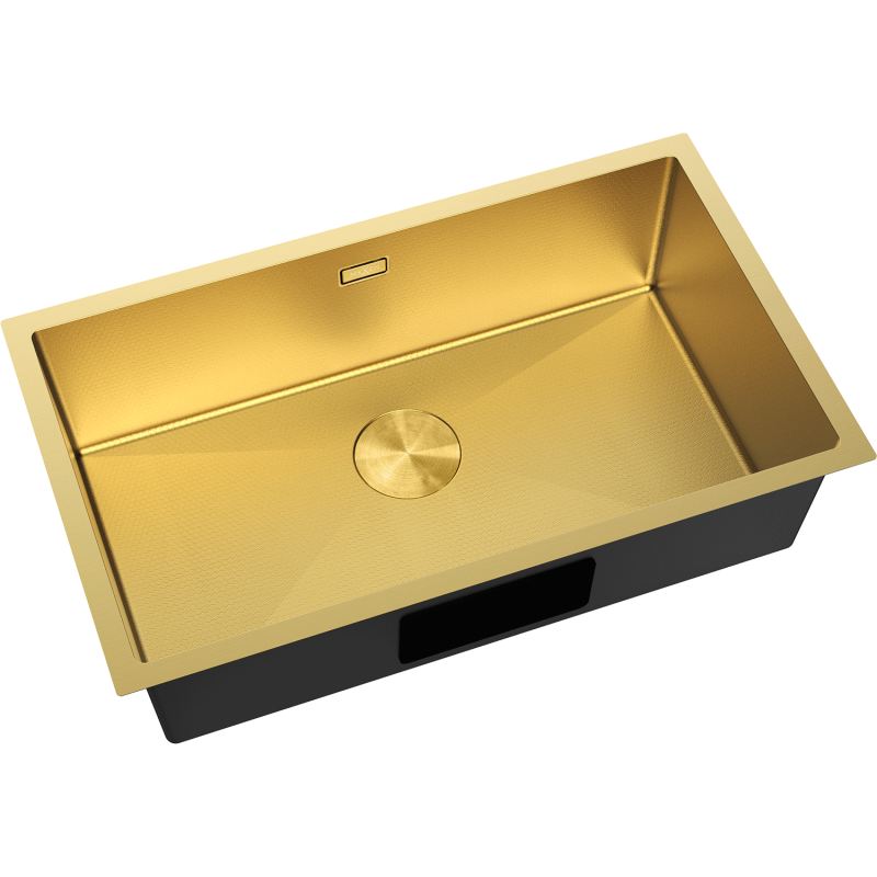Mexen Trixo zlewozmywak stalowy 1-komorowy 750 x 440 mm, złoty HC - 6415751000-55HC