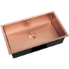 Mexen Trixo zlewozmywak stalowy 1-komorowy 750 x 440 mm, miedź - 6415751000-65