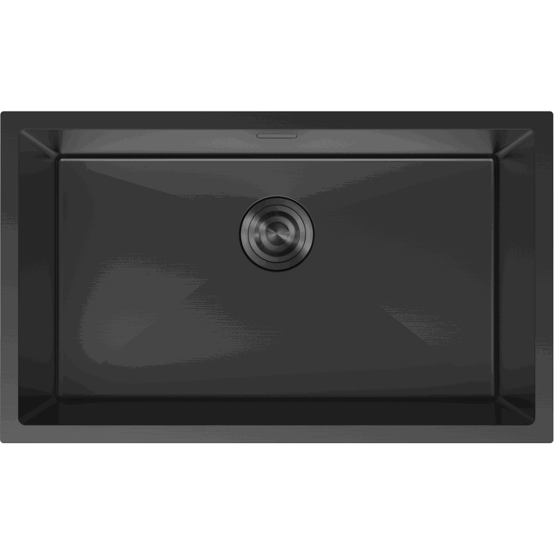 Mexen Trixo zlewozmywak stalowy 1-komorowy 750 x 440 mm, czarny - 6415751000-70