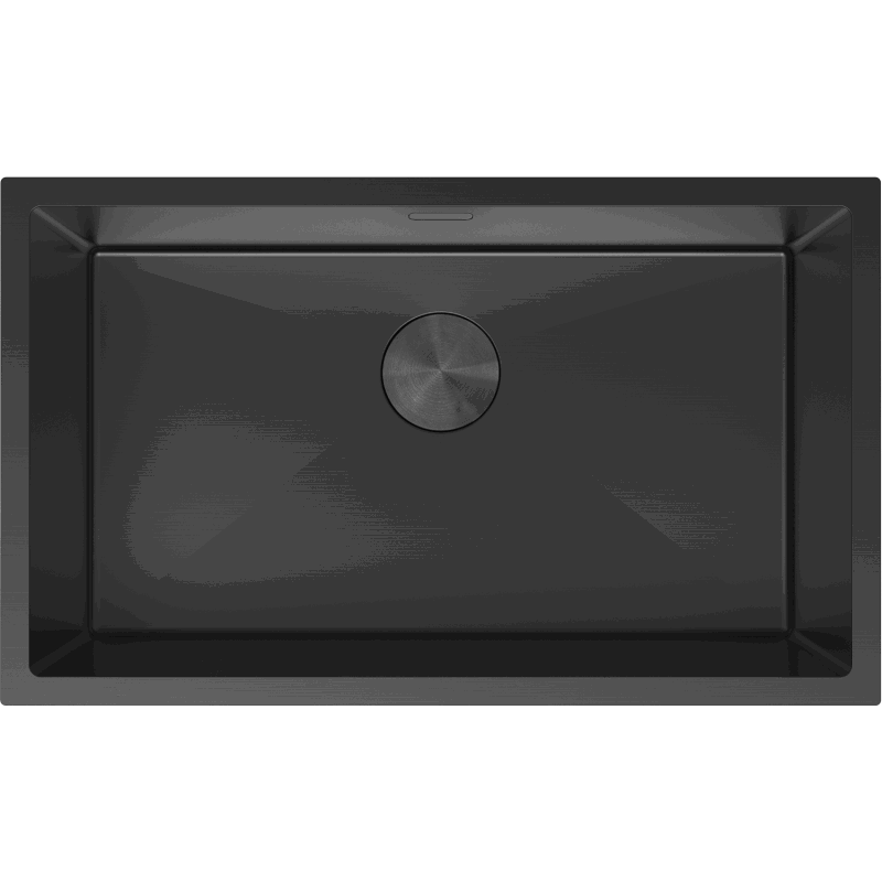Mexen Trixo zlewozmywak stalowy 1-komorowy 750 x 440 mm, czarny - 6415751000-70