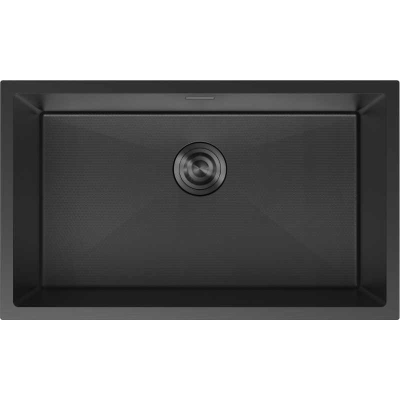 Mexen Trixo zlewozmywak stalowy 1-komorowy 750 x 440 mm, czarny HC - 6415751000-70HC