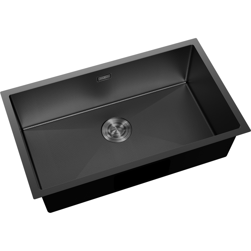 Mexen Trixo zlewozmywak stalowy 1-komorowy 750 x 440 mm, czarny HC - 6415751000-70HC