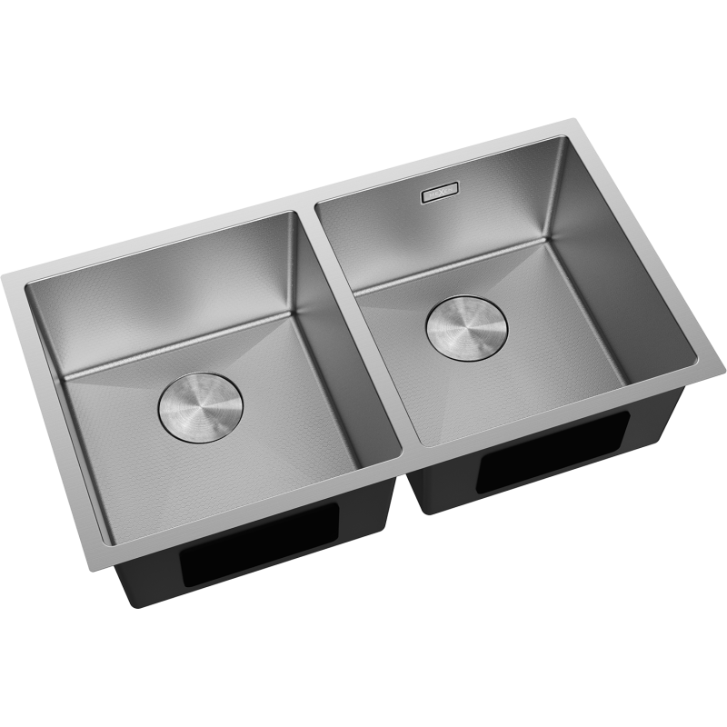 Mexen Binox zlewozmywak stalowy 2-komorowy 800 x 450 mm, inox HC - 6421802000-01HC