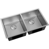Mexen Binox zlewozmywak stalowy 2-komorowy 800 x 450 mm, inox HC - 6421802000-01HC
