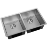 Mexen Binox zlewozmywak stalowy 2-komorowy 800 x 450 mm, inox HC - 6421802000-01HC
