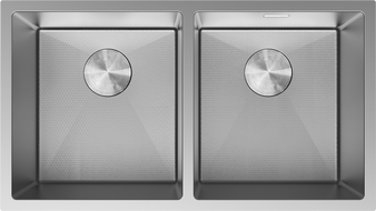 Mexen Binox zlewozmywak stalowy 2-komorowy 800 x 450 mm, inox HC - 6421802000-01HC