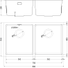 Mexen Binox zlewozmywak stalowy 2-komorowy 800 x 450 mm, złoty - 6421802000-55