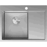 Mexen Exar zlewozmywak stalowy 1-komorowy z ociekaczem lewy 620 x 480 mm, inox HC - 6431621005L-01HC