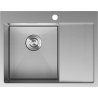 Mexen Exar zlewozmywak stalowy 1-komorowy z ociekaczem lewy 620 x 480 mm, inox HC - 6431621005L-01HC