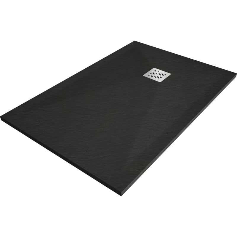 Mexen Stone+ brodzik kompozytowy prostokątny 120 x 80 cm, czarny - 44708012