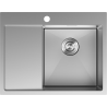 Mexen Exar zlewozmywak stalowy 1-komorowy z ociekaczem prawy 620 x 480 mm, inox - 6432621005P-01