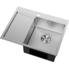 Mexen Exar zlewozmywak stalowy 1-komorowy z ociekaczem prawy 620 x 480 mm, inox - 6432621005P-01