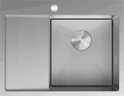 Mexen Exar zlewozmywak stalowy 1-komorowy z ociekaczem prawy 620 x 480 mm, inox HC - 6432621005P-01HC