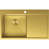 Mexen Exar zlewozmywak stalowy 1-komorowy z ociekaczem lewy 780 x 480 mm, złoty - 6433781010L-55