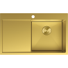 Mexen Exar zlewozmywak stalowy 1-komorowy z ociekaczem prawy 780 x 480 mm, złoty - 6434781010P-55