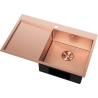 Mexen Exar zlewozmywak stalowy 1-komorowy z ociekaczem prawy 780 x 480 mm, miedź - 6434781010P-65
