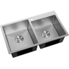 Mexen Xorin zlewozmywak stalowy 2-komorowy 780 x 450 mm, inox - 6441782000-01