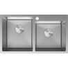 Mexen Xorin zlewozmywak stalowy 2-komorowy 780 x 450 mm, inox - 6441782000-01