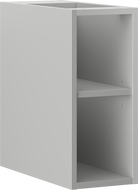 Mexen Box-A szafka otwarta z półką 20 cm, szara mat - 91AX2-0200-470-0-62