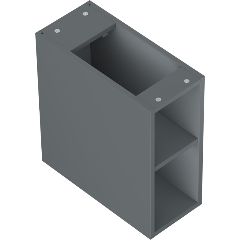 Mexen Box-A szafka otwarta z półką 20 cm, grafit mat - 91AX2-0200-470-0-66