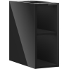 Mexen Box-A szafka otwarta z półką 20 cm, czarna połysk - 91AX2-0200-470-0-70