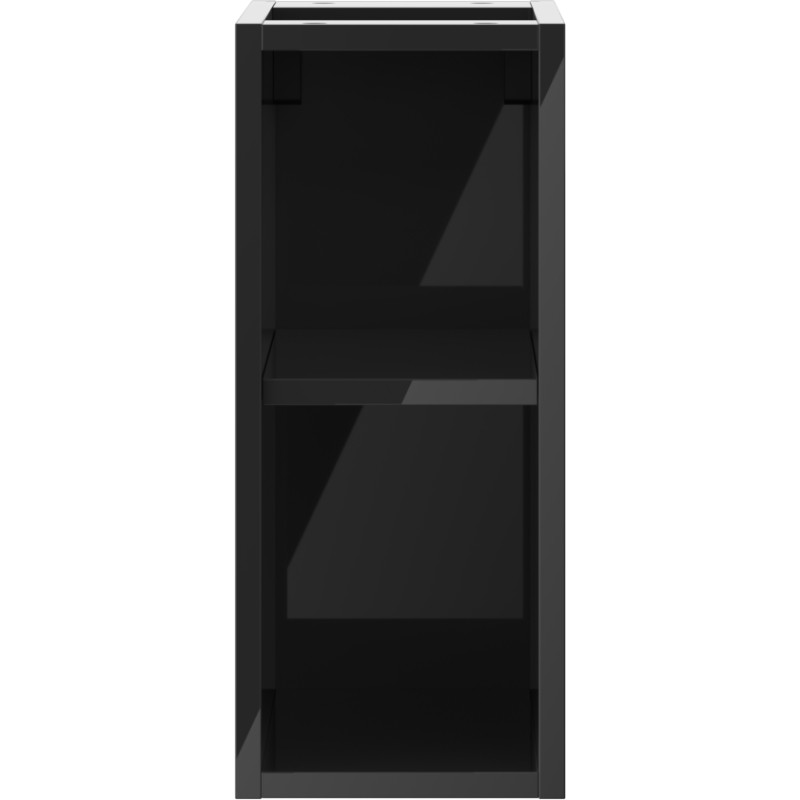 Mexen Box-A szafka otwarta z półką 20 cm, czarna połysk - 91AX2-0200-470-0-70