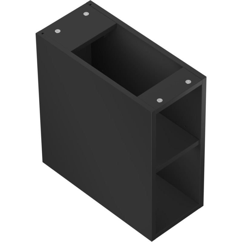 Mexen Box-A szafka otwarta z półką 20 cm, czarna mat - 91AX2-0200-470-0-71