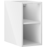 Mexen Box-A szafka otwarta z półką 25 cm, biała połysk - 91AX2-0250-470-0-00