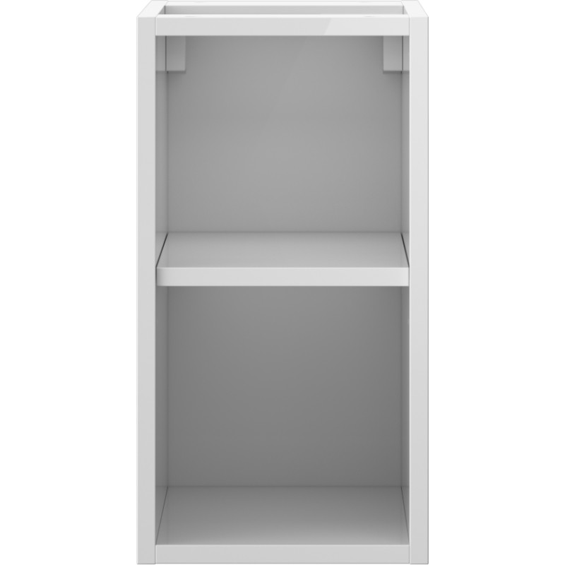 Mexen Box-A szafka otwarta z półką 25 cm, biała połysk - 91AX2-0250-470-0-00