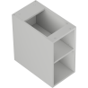 Mexen Box-A szafka otwarta z półką 25 cm, szara mat - 91AX2-0250-470-0-62