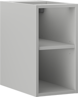 Mexen Box-A szafka otwarta z półką 25 cm, szara mat - 91AX2-0250-470-0-62