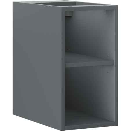 Mexen Box-A szafka otwarta z półką 25 cm, grafit mat - 91AX2-0250-470-0-66