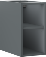 Mexen Box-A szafka otwarta z półką 25 cm, grafit mat - 91AX2-0250-470-0-66