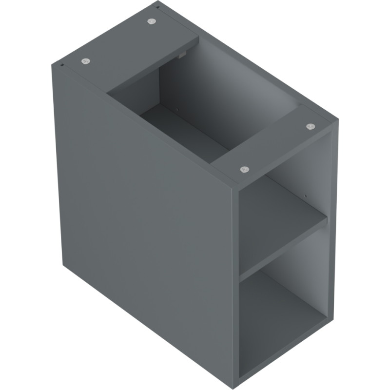 Mexen Box-A szafka otwarta z półką 25 cm, grafit mat - 91AX2-0250-470-0-66