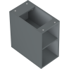 Mexen Box-A szafka otwarta z półką 25 cm, grafit mat - 91AX2-0250-470-0-66