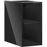 Mexen Box-A szafka otwarta z półką 25 cm, czarna połysk - 91AX2-0250-470-0-70
