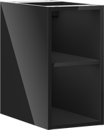 Mexen Box-A szafka otwarta z półką 25 cm, czarna połysk - 91AX2-0250-470-0-70