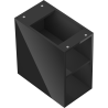 Mexen Box-A szafka otwarta z półką 25 cm, czarna połysk - 91AX2-0250-470-0-70