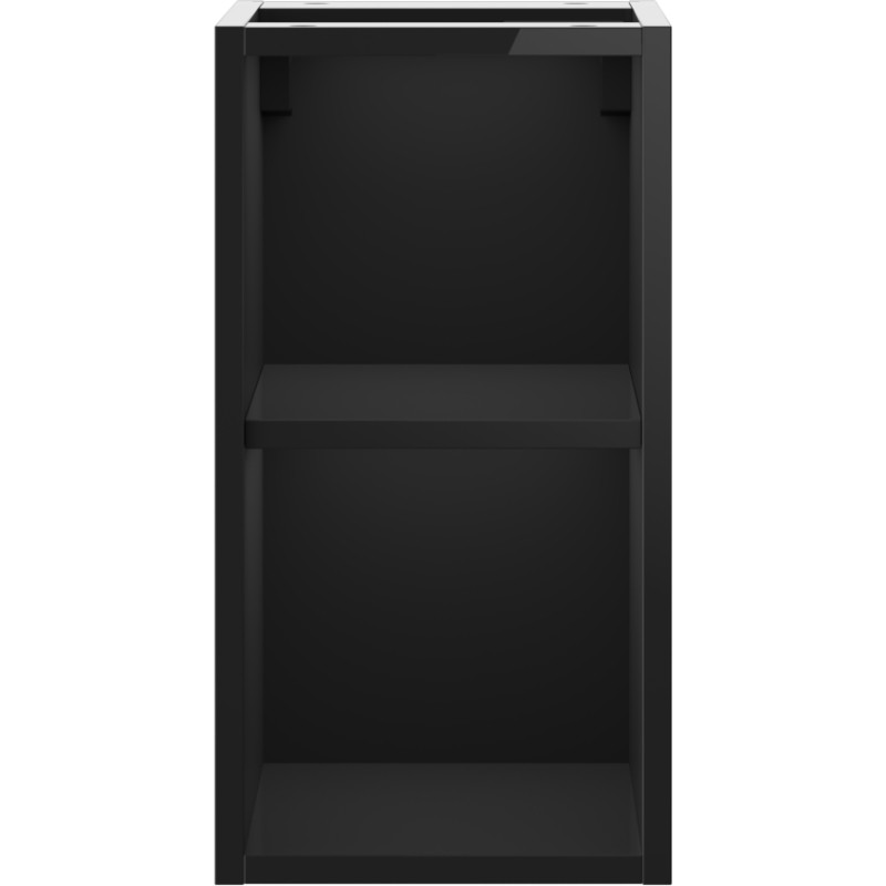Mexen Box-A szafka otwarta z półką 25 cm, czarna połysk - 91AX2-0250-470-0-70