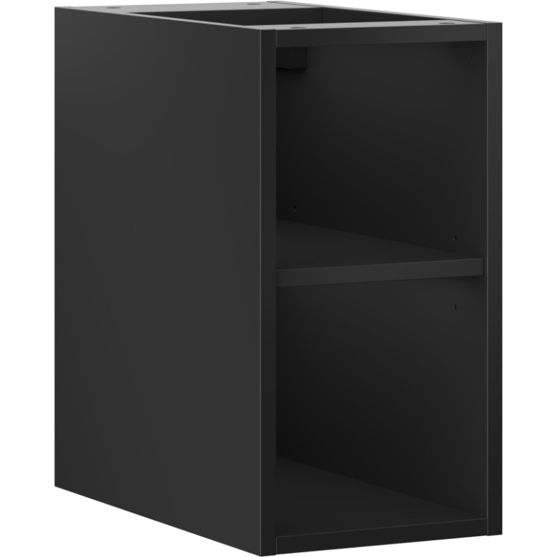 Mexen Box-A szafka otwarta z półką 25 cm, czarna mat - 91AX2-0250-470-0-71