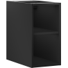 Mexen Box-A szafka otwarta z półką 25 cm, czarna mat - 91AX2-0250-470-0-71